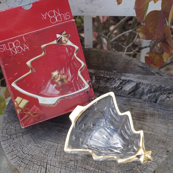 Vintage Studio Nova Sweet Dish Tree Gold Trim - Picture 7 of 9